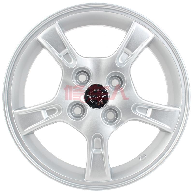 凯马轮毂轮圈14寸x55j铝合金银色亮面5柱适用于福美来